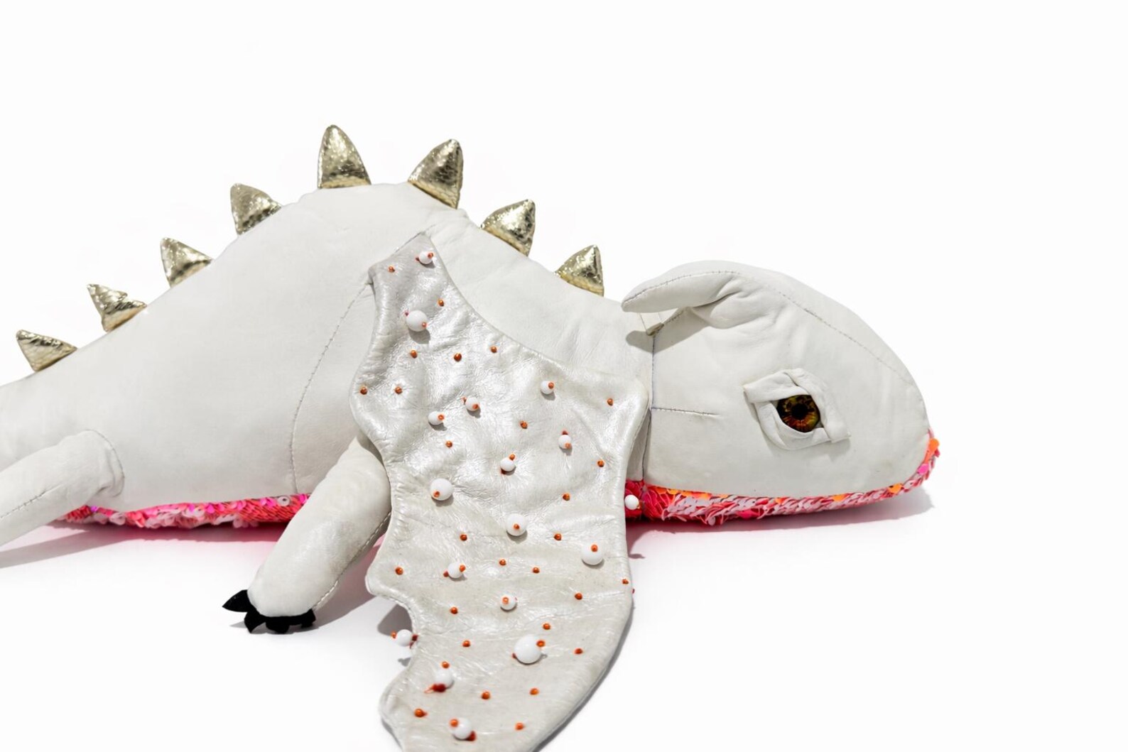 Silver dragon detail